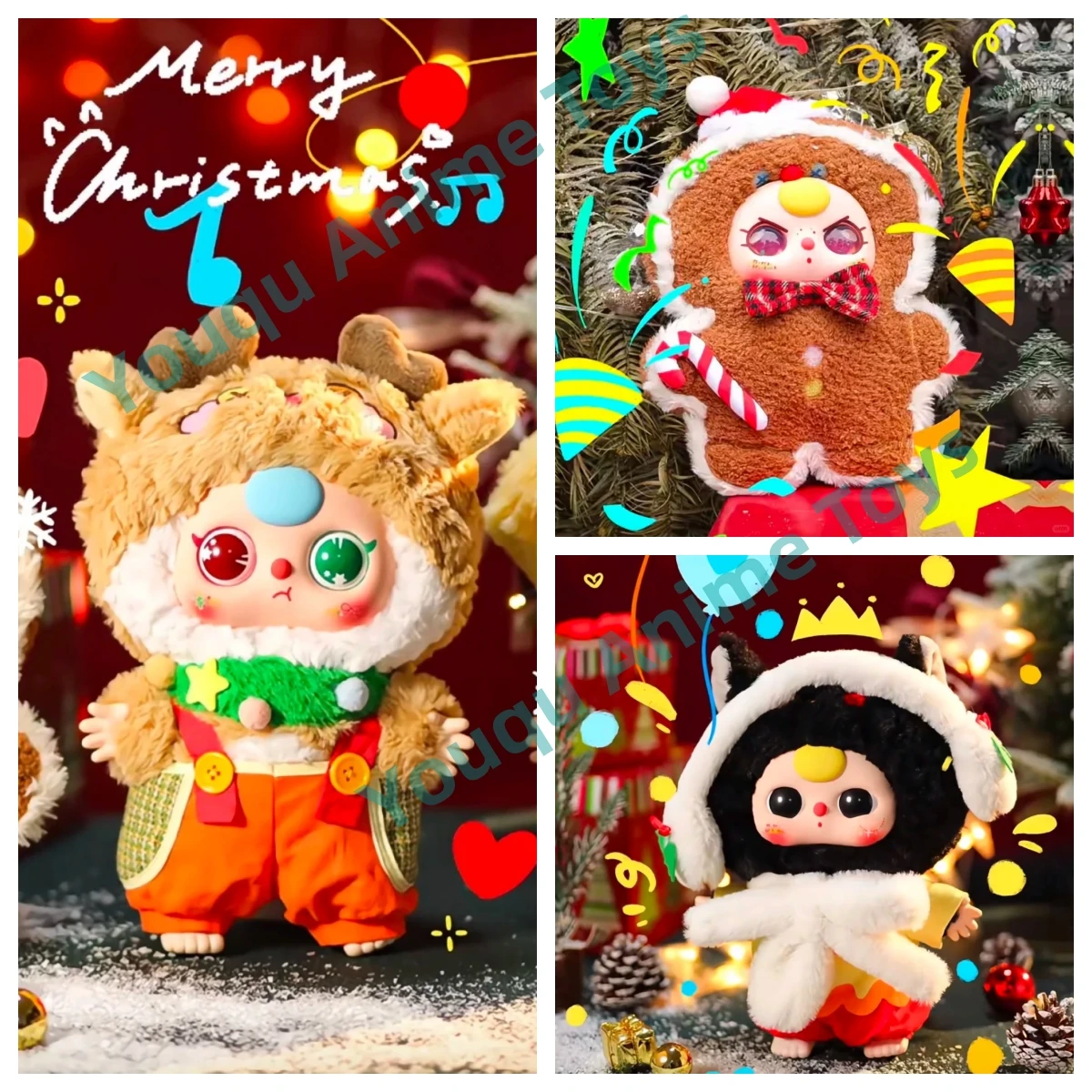 Hot Original Mystery Box Baby Three Year Old 400% Christmas Series Kawaii  Blind Box Trendy Toy Cute Doll Gift Birthday Present