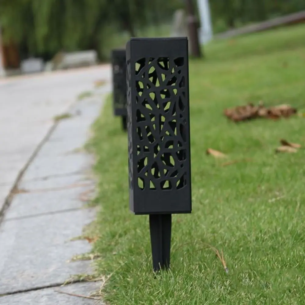 Custom Outdoor Pedestal Bollard Rustic Metal Crop with LED Light Box for Garden Ornaments