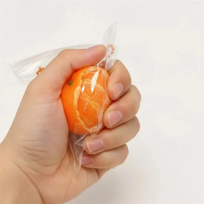 Peeled Orange  Stress Relief Keychain 1Pcs Cute Pinch Fidget Toy for Car Key Accessory Party Small Gift