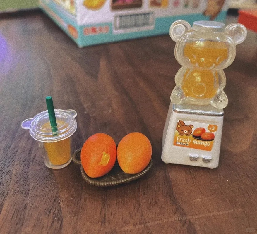 Re-Ment リラックマEasy Bear'S Natural Market Shopping Refrigerator Food Convenience Storere-Ment Miniaturization Action Figure Gift