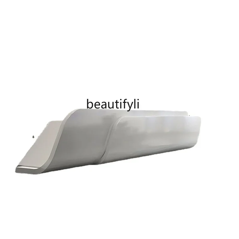 Special-Shaped Cashier Counter Modern Minimalist Bar Counter Commercial Beauty Salon Front Desk Reception Commercial