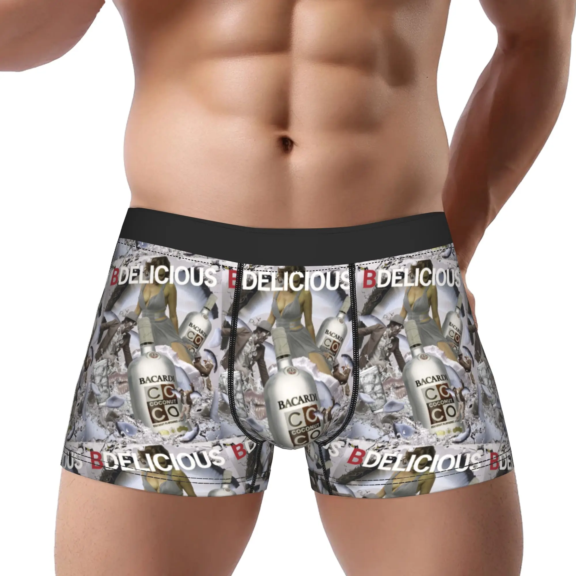 

Трусы-боксеры bBacardi Coconut B Delicious для мужчин, дышащие, вентилируемые