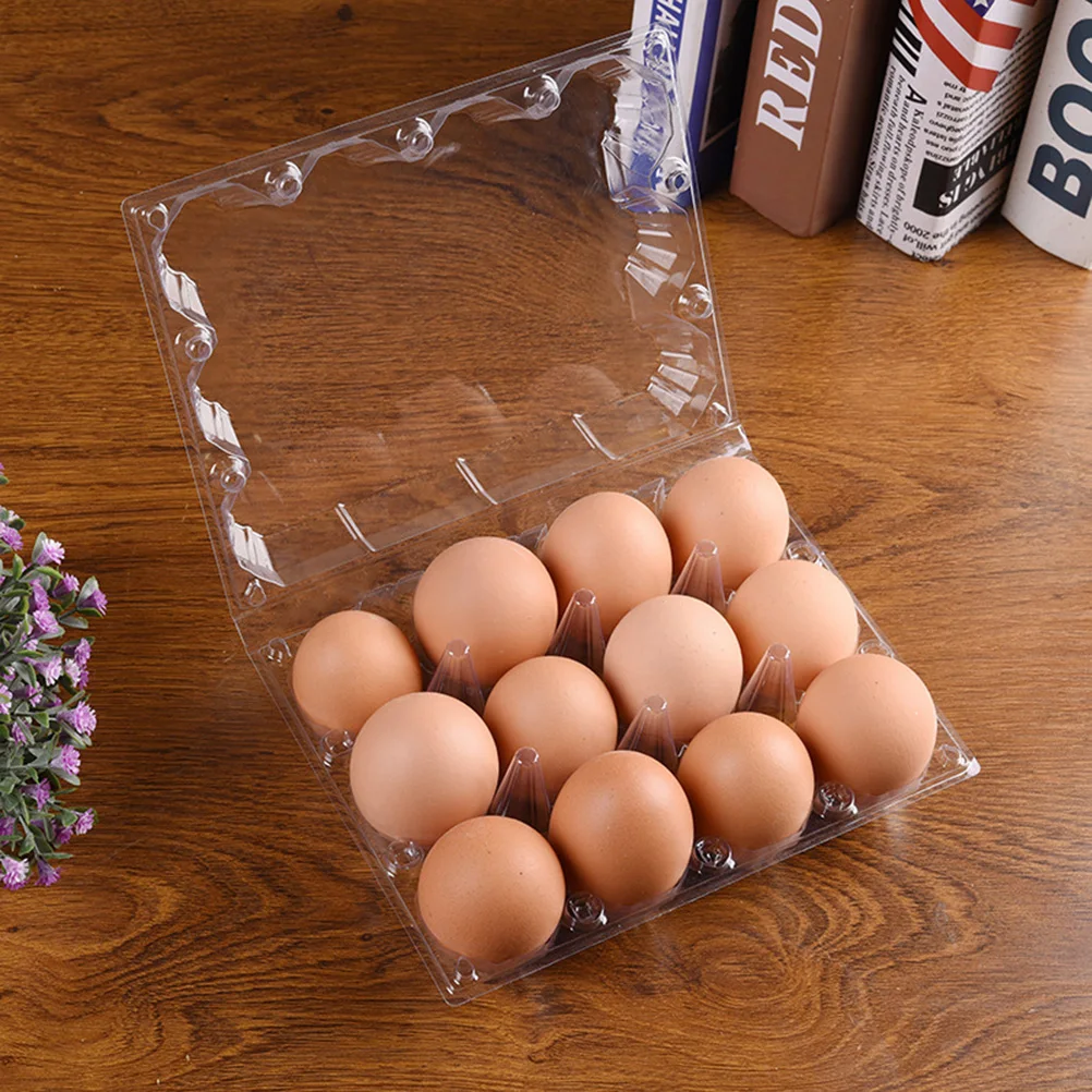 

10pcs Egg Box Transparent PVC Material Stackable Storage Container Mini Size Design High Quality Egg Carrier