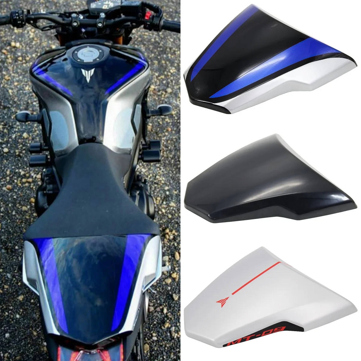 

Motocycle Rear Seat Cover Cowl Fairing Passenger Humps Taill Sections Backseat Pillion For YAMAHA MT-09 MT09 SP FZ09 FZ 09 17-20
