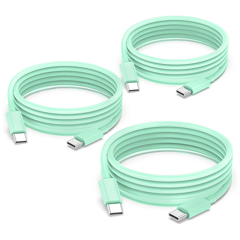 3PC PD20W Fast Charging Cable Double Type C Data Cable Cord Laptop for Huawei Xiaomi Samsung Macbook Data Transfer Wire 2024