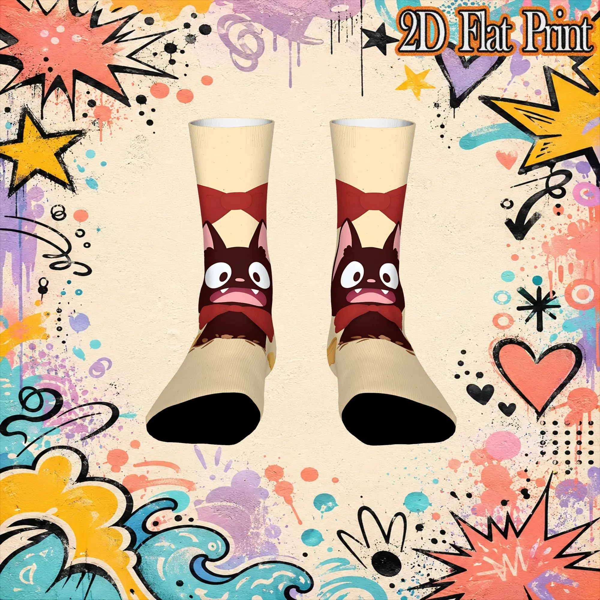 Sport Anime Kiki’s Delivery Service Crazy Running Men's compression Socks Unisex items Crew Sock Cycling socks
