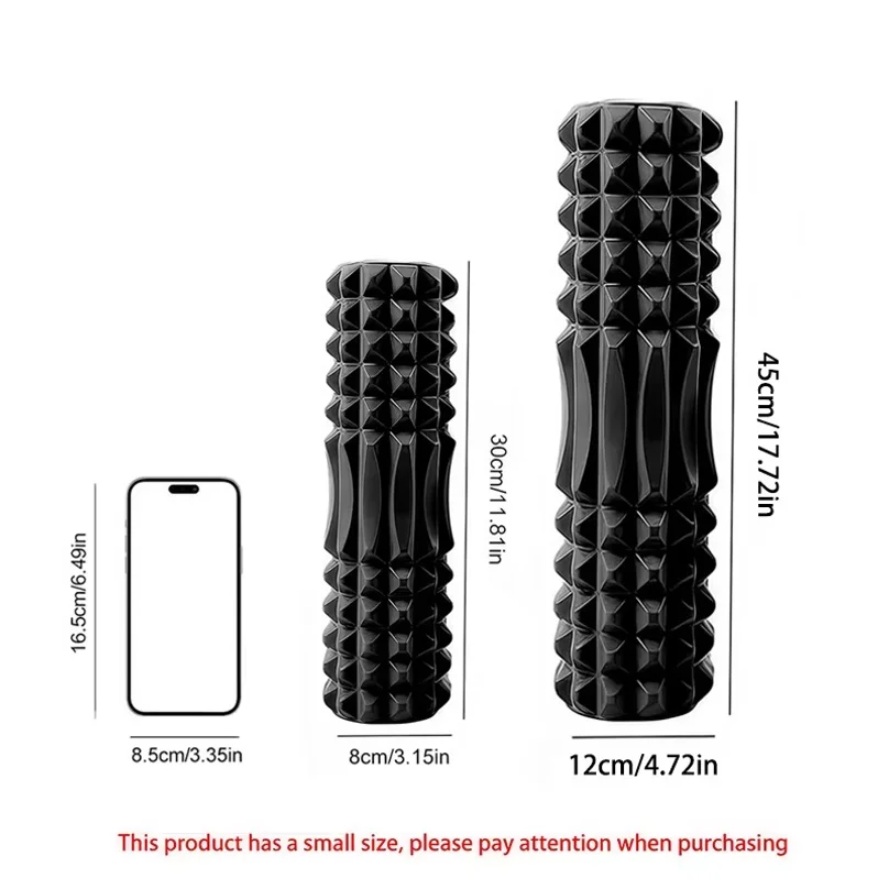 45cm Foam Massage Roller Hollow Column Fitness Equipment for Muscle Massage Physiotherapy and Sports Rehabilitation
