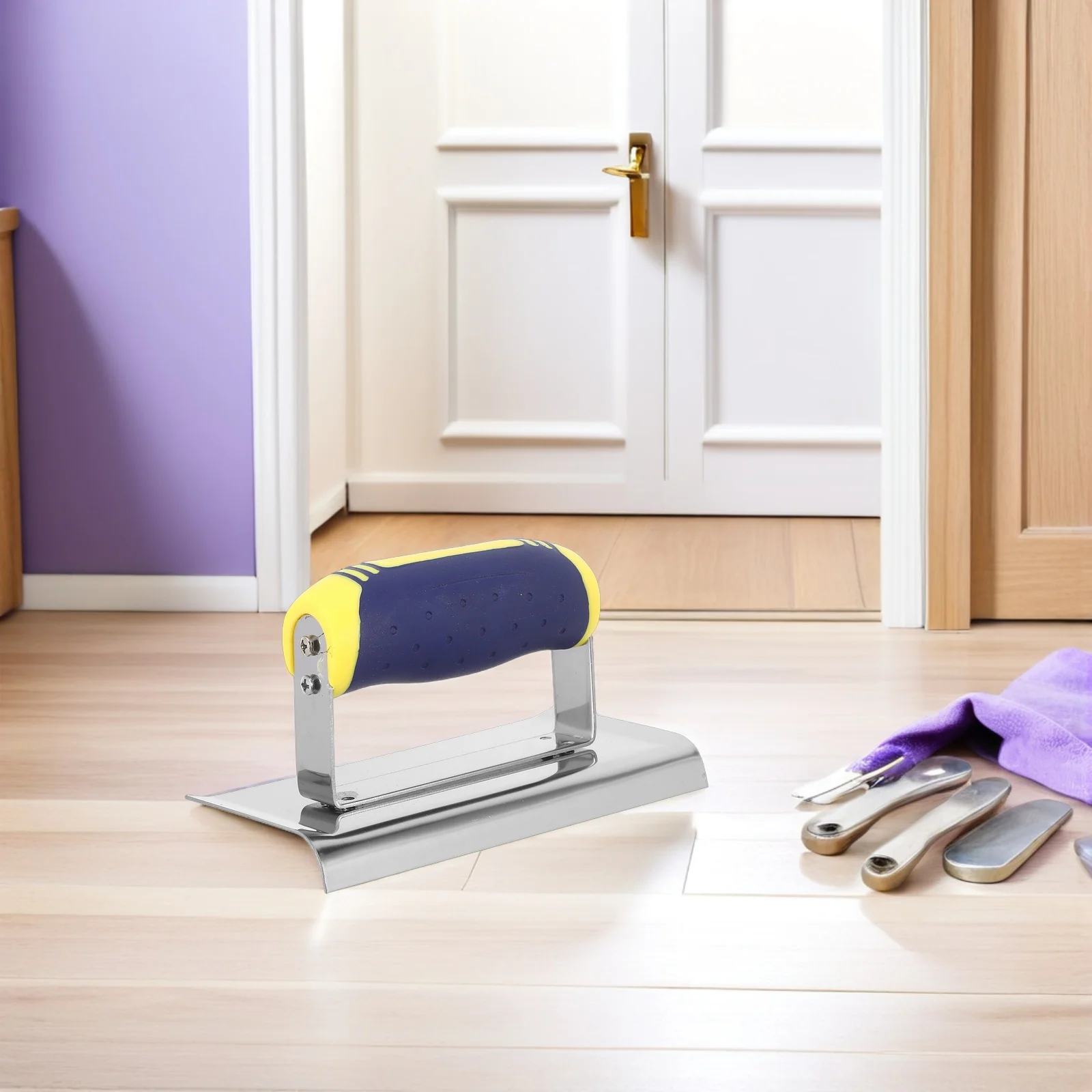 أداة إصلاح جدار الزاوية من الفولاذ المقاوم للصدأ - مجرفة يدوية لتشطيب الحوائط الجافة والحلاقة والتجصيص للحواف الناعمة - أدوات خرسانية