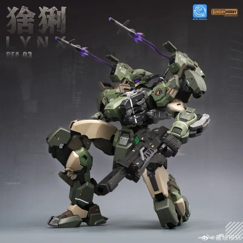 1/100 Rea-03 Lynx Assembly Model Kit Action Figure Mecha Speelgoed Jongen Creativiteit Collectible Geschenken Desktop Ornament Action Figure