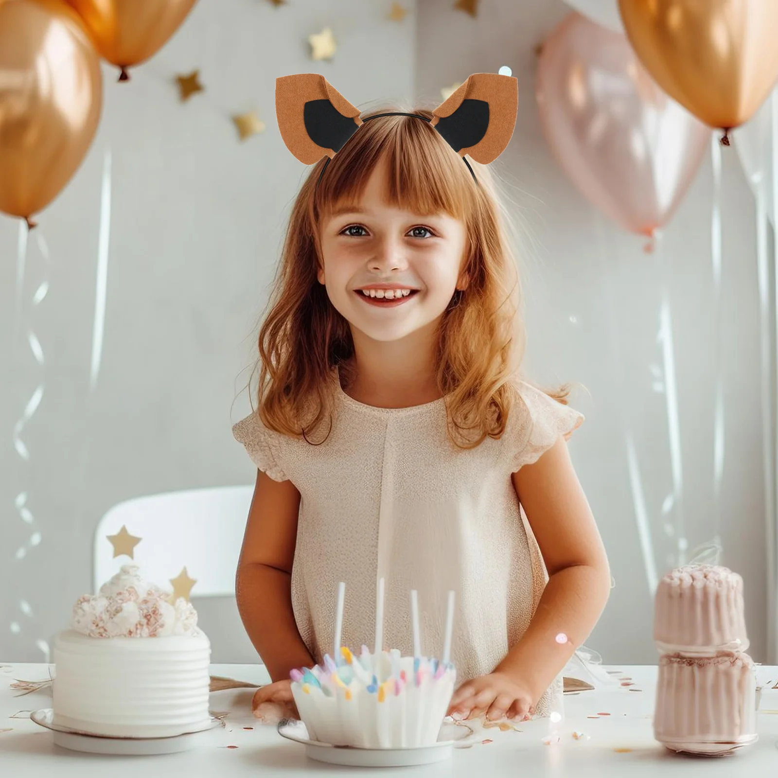 

10 шт., повязки для волос с ушками животных, легкий креативный костюм, повязка на голову для вечеринки, уникальный декор для волос животных, фестиваль, карнавал