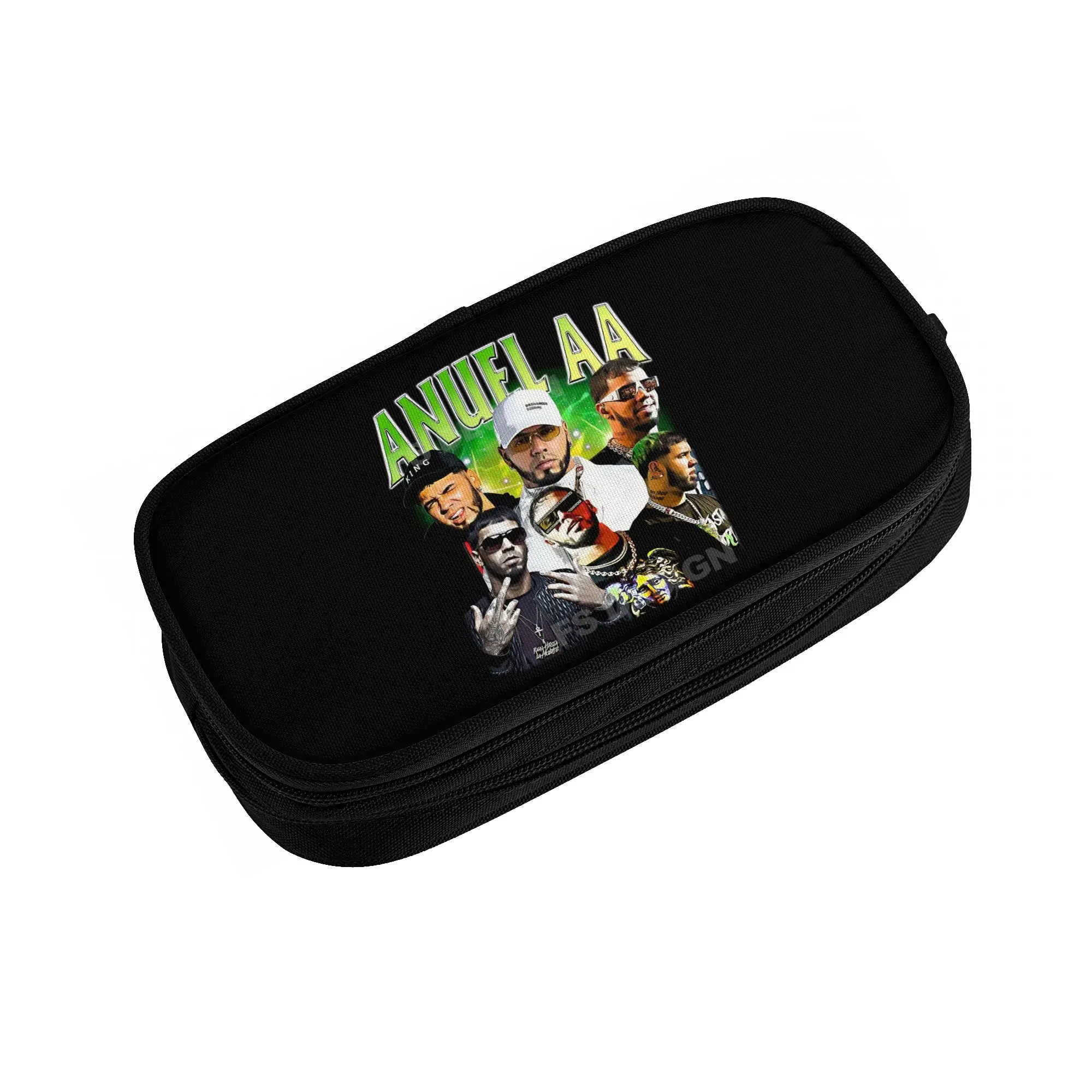 Anuel AA Puerto Rican Rapper And Singer MIRAME  Cute Pencil Case Girl Boy Big Capacity  Pencil Pouch Students Stationery