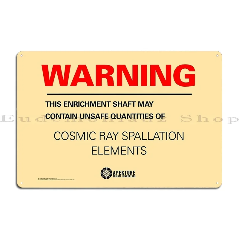 Warning Portal Poster Design Metal Signs Living Room Wall Pub Pub Designer Cinema Tin Sign Poster