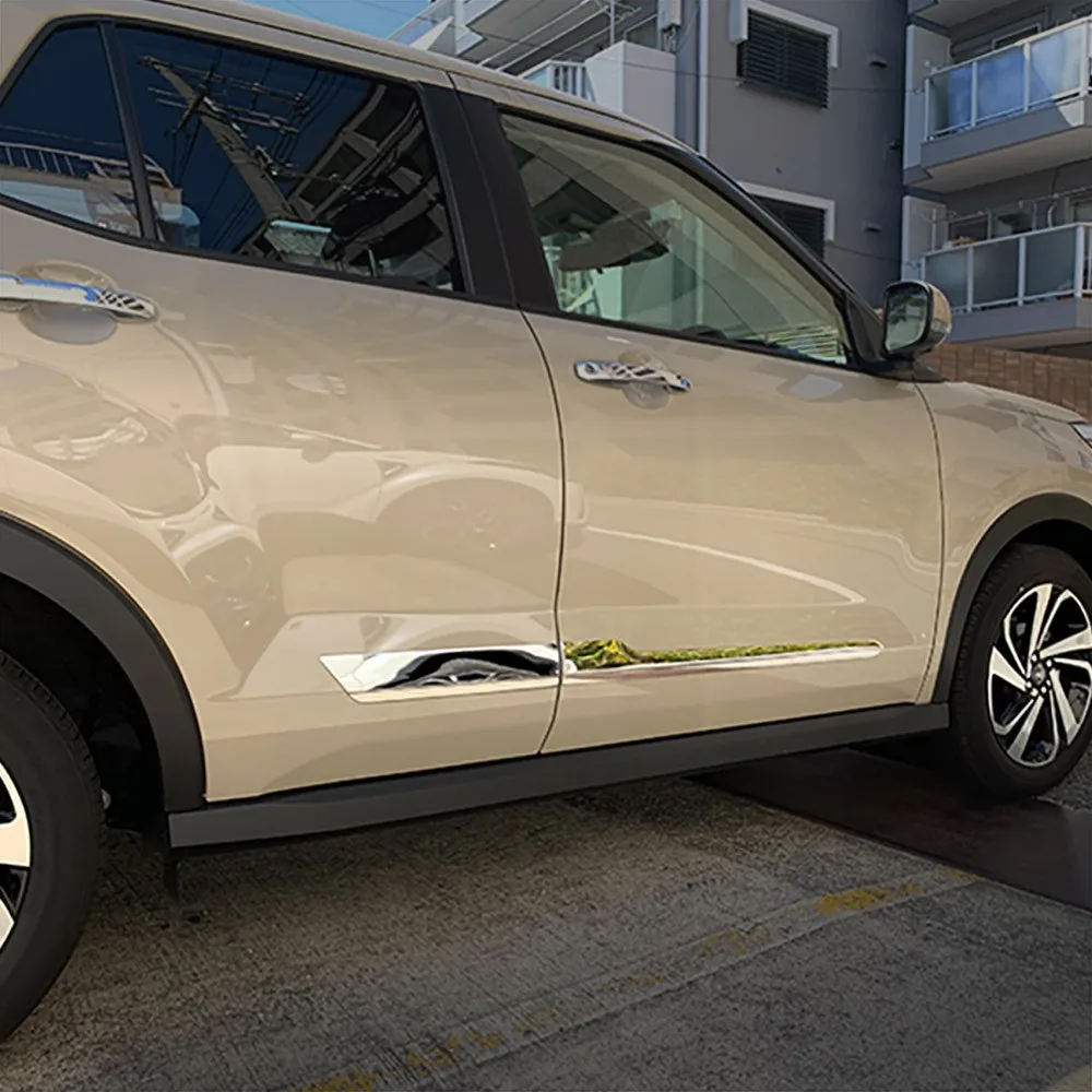 Car Door Side Body Garnish Trim for Toyota Raize A200A/210A 2019 Stainless Steel Chrome Car Accessorie Exterior Styling Stickers