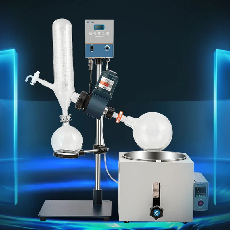 0.25- 2L Vacuum Decompression Extraction Distiller Machine  RE-201D Quality Laboratory Small Volume Rotary Evaporator