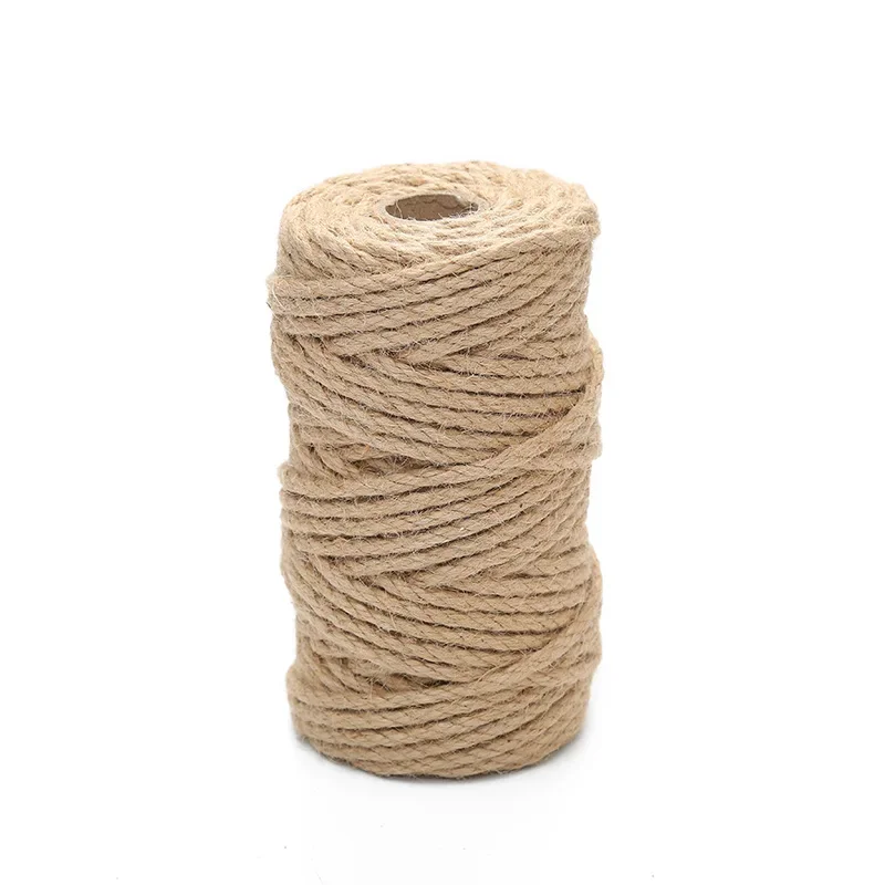 手作りの黄色の麻縄 新しいスタイルの織り装飾素材 包装タグ吊り下げフレームバインディング DIY アートクラフト用