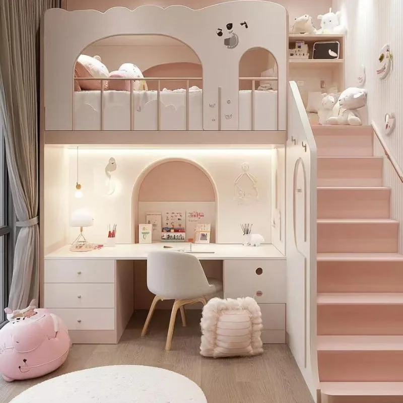 Luxuce Stairs Normal Kids Beds Decker Guardrail Single Modern Girls Children Beds Princess Single Camas Infantile Furniture Home - Image 4