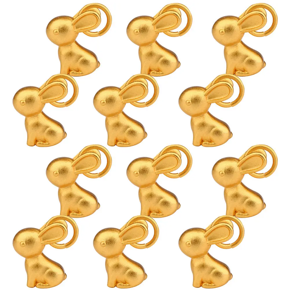 

12Pcs Rabbit Charm Pendant Jewelry DIY Accessories Alloy Bracelet Necklace Craft Supplies Rabbit Charms Bracelet DIY Charms