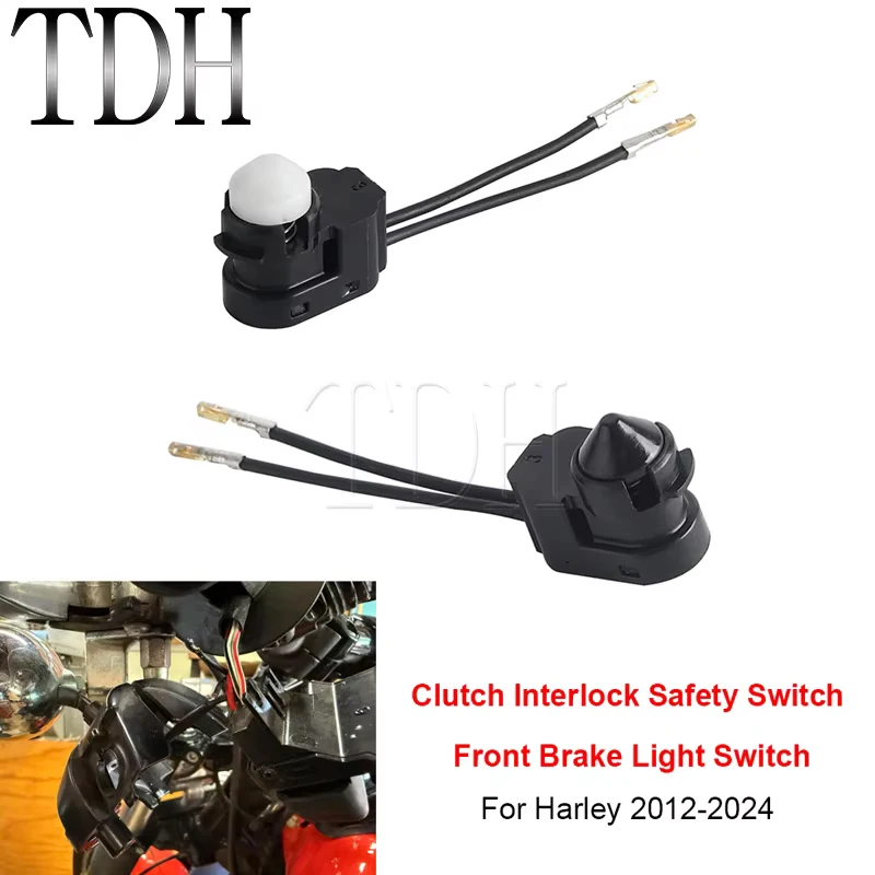 

71500118 Front Brake Light Switches Clutch Interlock Safety Switch For Harley Dyna Fat Bob Sportster XL883 1200 48 Iron Roadster