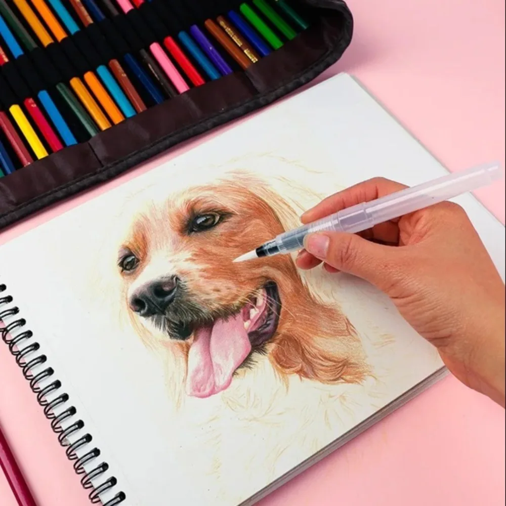 

Easy To Use Refillable Paint Brush Professional Portable Watercolor Brush Set Refillable Soft Soft Watercolor Brush Ink Pen