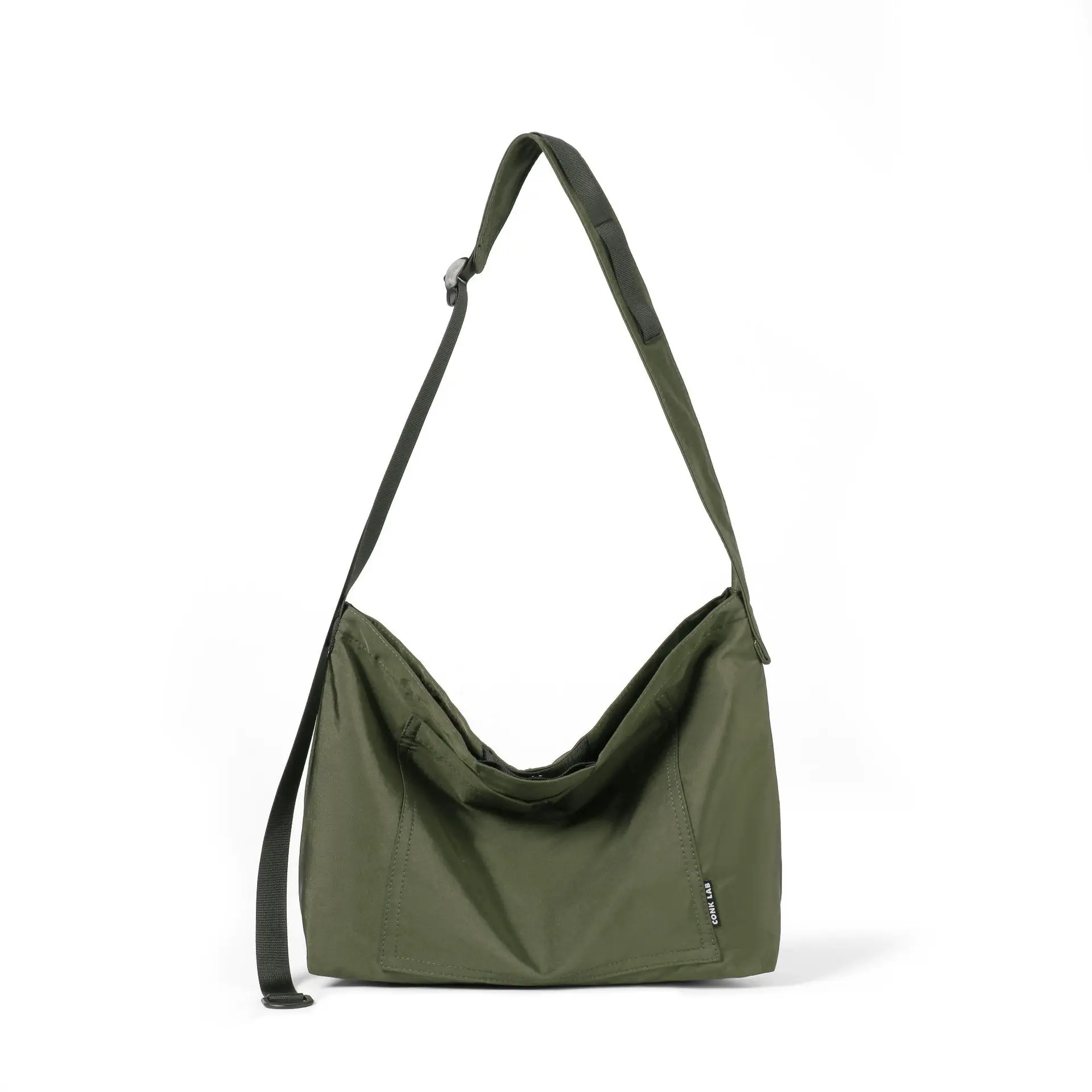 

Women's Minimalist Solid Color Nylon Bag - Single-Shoulder Crossbody Design, Ideal for Work Daily Use
