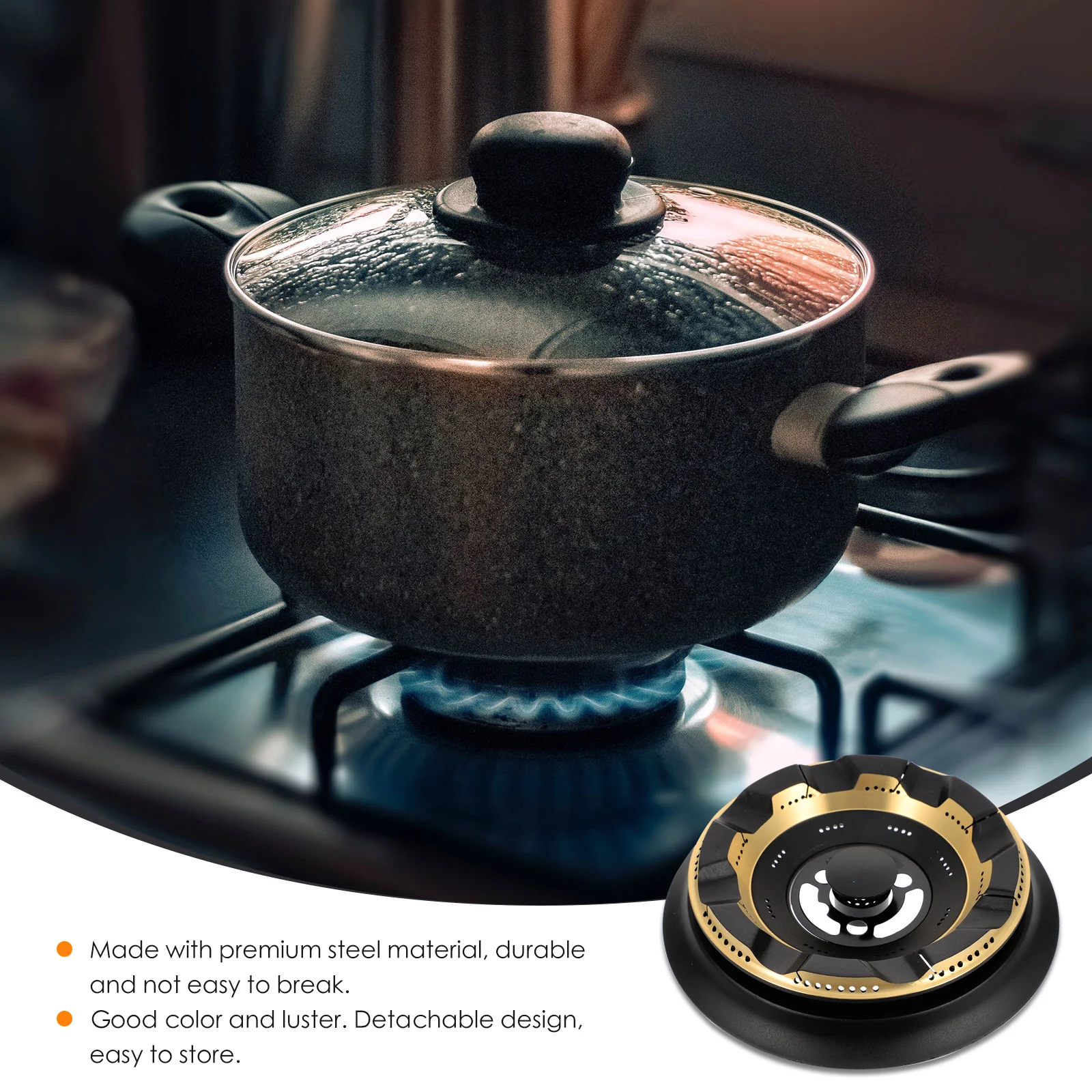 

Premium Replacement Burner Grate Fire Wok Stand Durable Metal Heat Resistant Gas Accessories Kitchen Gadgets Energy Saving Gas