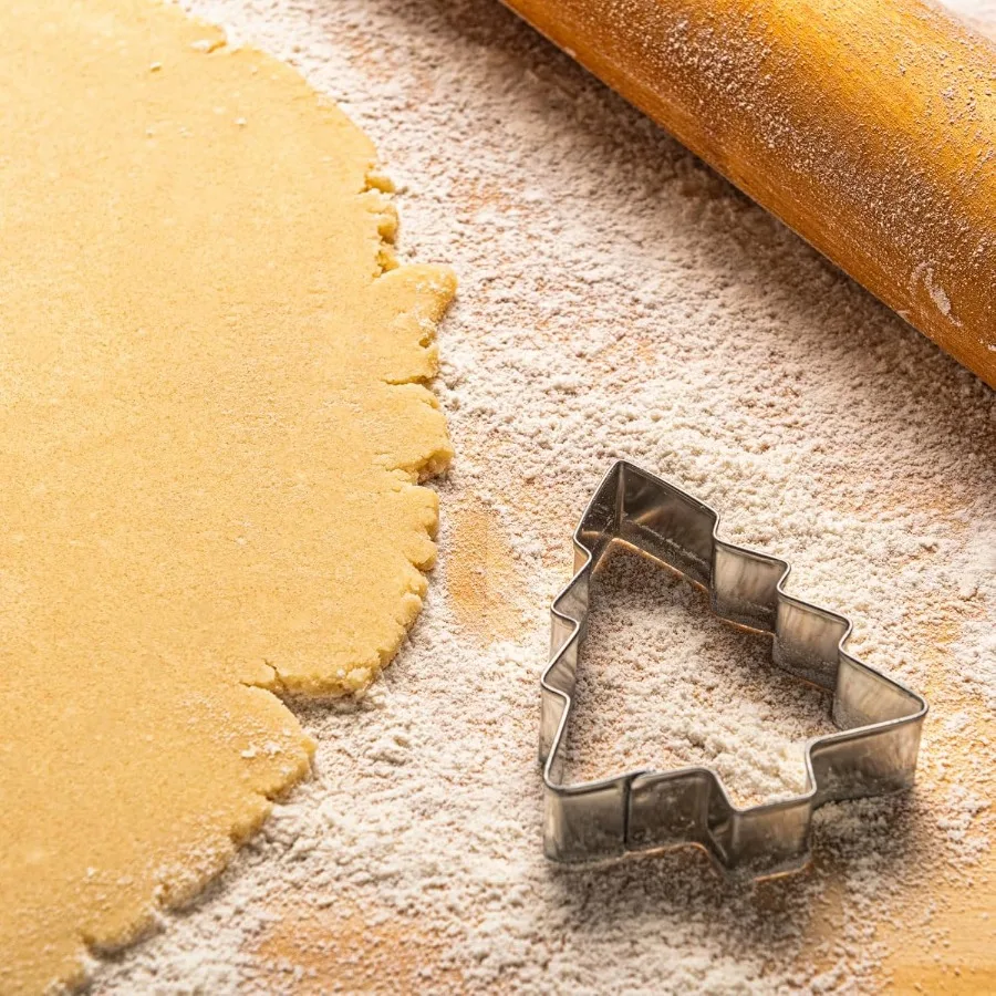 3.5ih Christmas Tree Ce Cutters4 Pieces Stainless Steel Christmas Ce Cutter Set Pastry Biscuit Fondant Cutter for Holiday