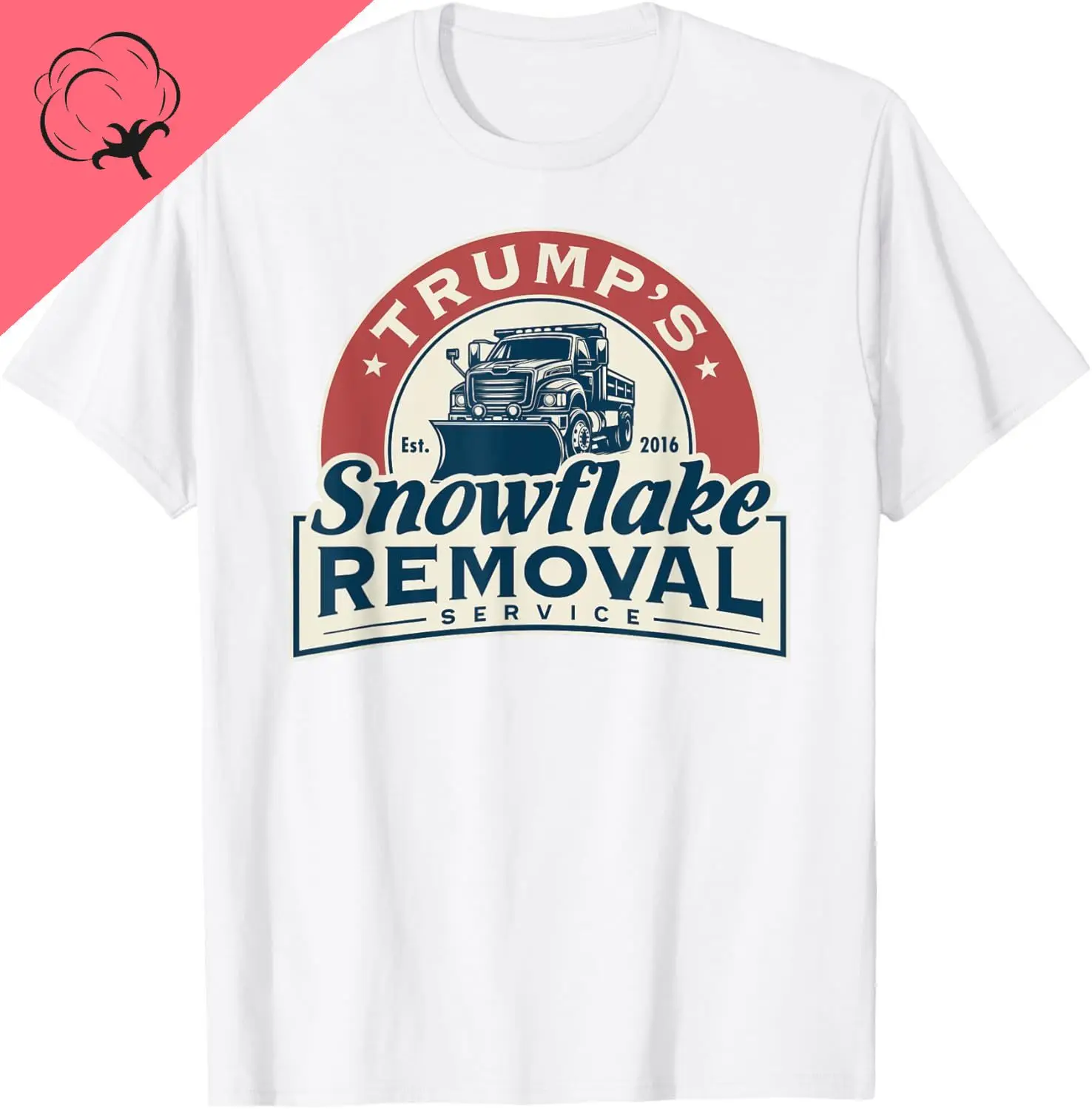 Trump's Snowflake Removal Service Funny Trump 2024 T-Shirt Unisex Summer Streetwear Tops Print on Demand Ropa Hombre