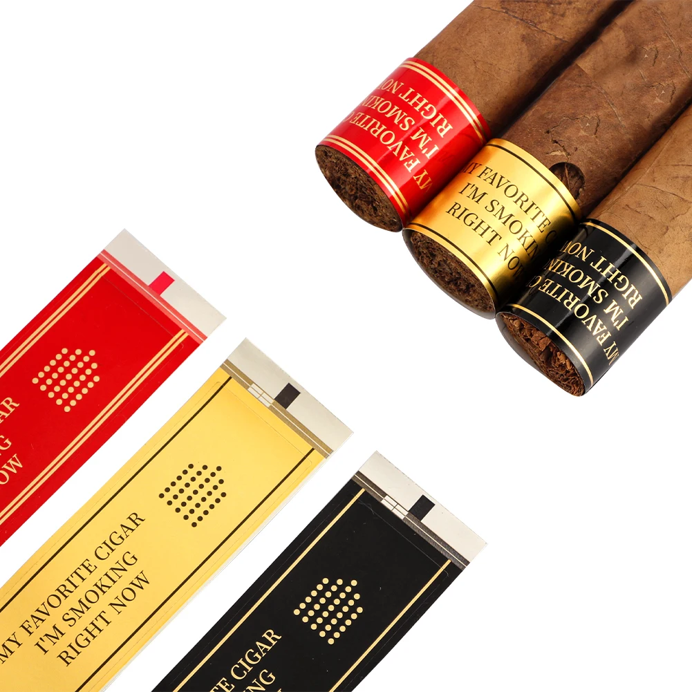 Etiqueta Clásica para Cigarros GALINER, Paquete de 3 Cajas, Etiqueta Adhesiva para el Tallo del Cigarro