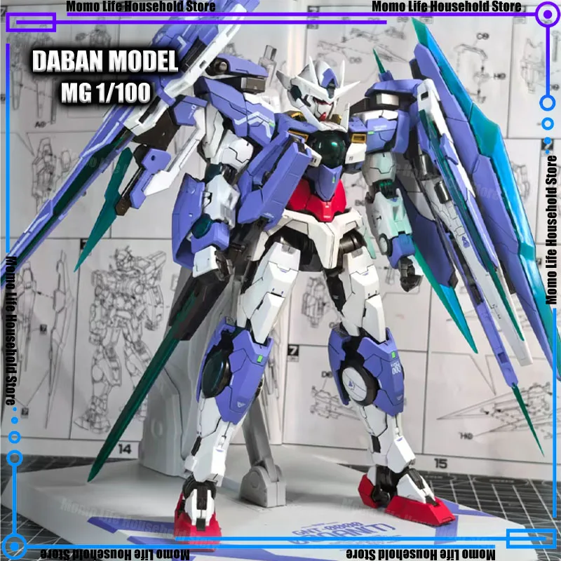 

New DABAN 8822 1/100 Mg Gnt-00 00 Qan Mb Assembly Model Kits Plastic Skeleton Anime Action Figure Robot Plastic Model Gifts Toys