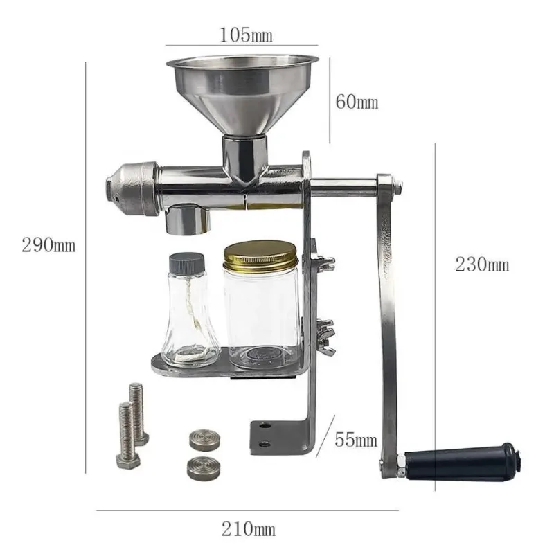 Manual oil press - household small peanut sesame oil press walnut rapeseed oil press