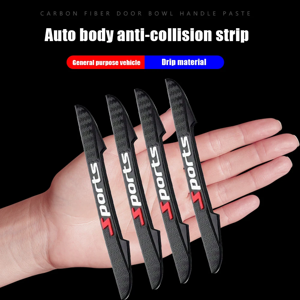 

4Pcs Car Door Edge Protection Guards Buffer Trim Molding Protection Strip Scratch Protector Car Door Crash Exterior Parts