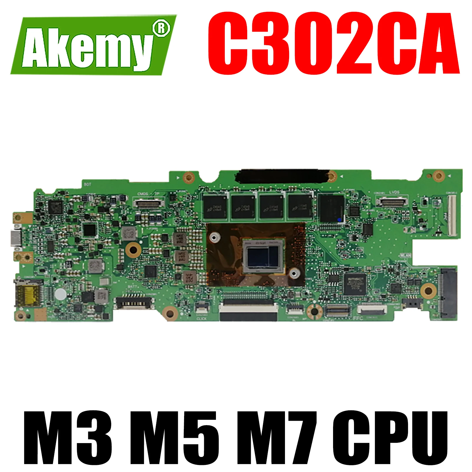 

For ASUS C302CA Laptop Motherboard C302C 4405Y C302 M3-6Y30 M7-6Y75 100% Test Ideapad Y700-14ISK LA-C951P Tested OK
