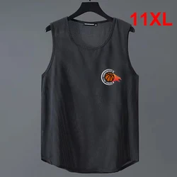 Sommer Tanktops Männer plus Größe 10xl 11xl Basketball Weste Fußball einfarbige Lauf weste männliche Tanktops große Größe 11xl