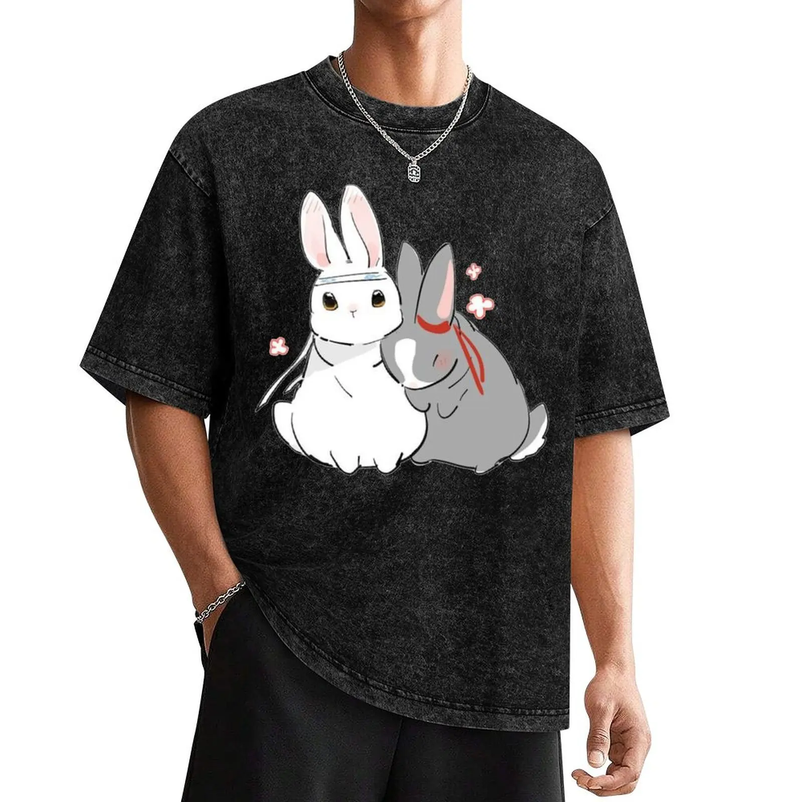 

UNTAMED.MDZS.WANGXIAN.BUNNIES T-Shirt graphic t shirts Anime t-shirt custom shirt blacks men t shirts high quality