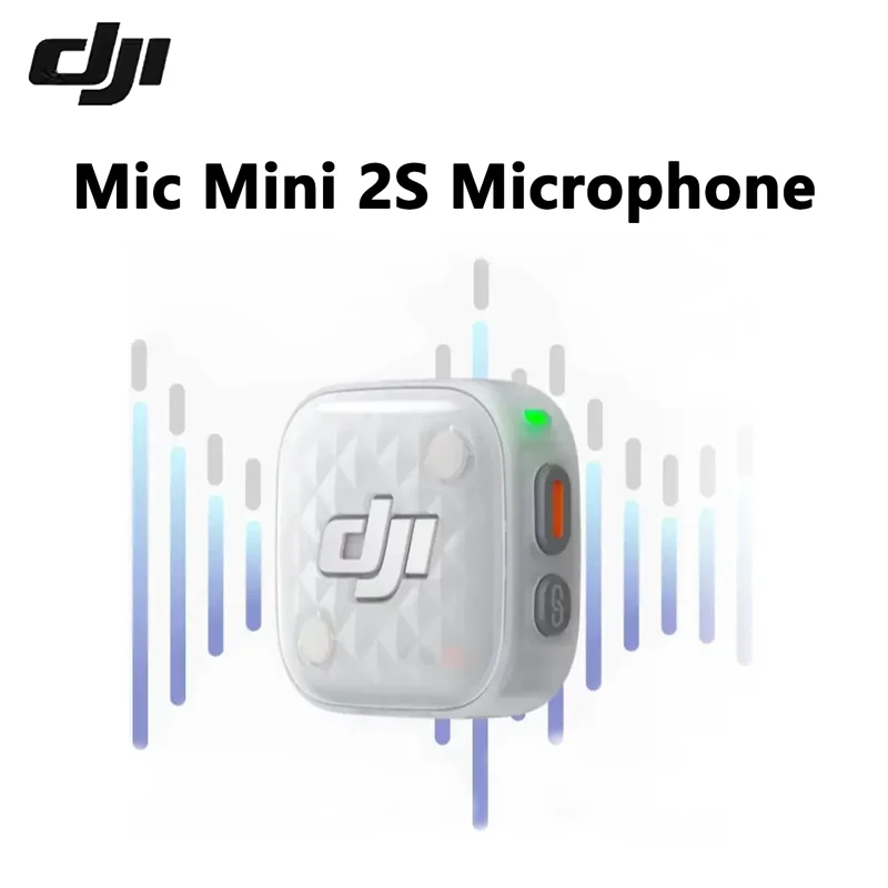 Original DJI Mic Mini 2S Wireless Microphone Magnetic Clip Mic 28H Local Recording For Multi Person Interview Vlog Live