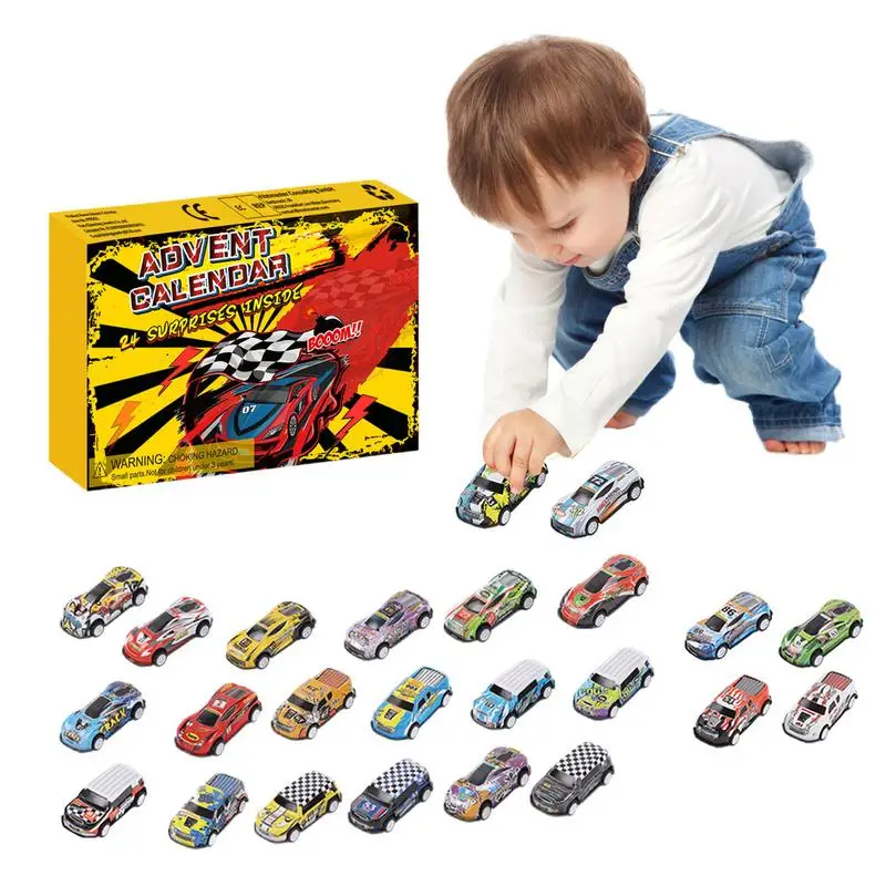 

Christmas Toys Advent Calendar xmas 24 Day Countdown Calendar With 24 Race Cars Advent Calendar With Drawers Xmas Gift For Kids