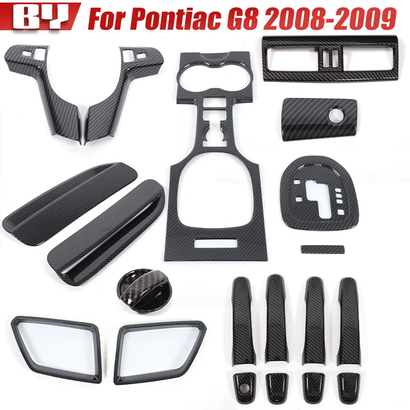 

Для Pontiac G8 2008-2009 углеродное волокно, переключатель передач, рулевая ручка, крышка, аксессуары для салона автомобиля, декоративные наклейки