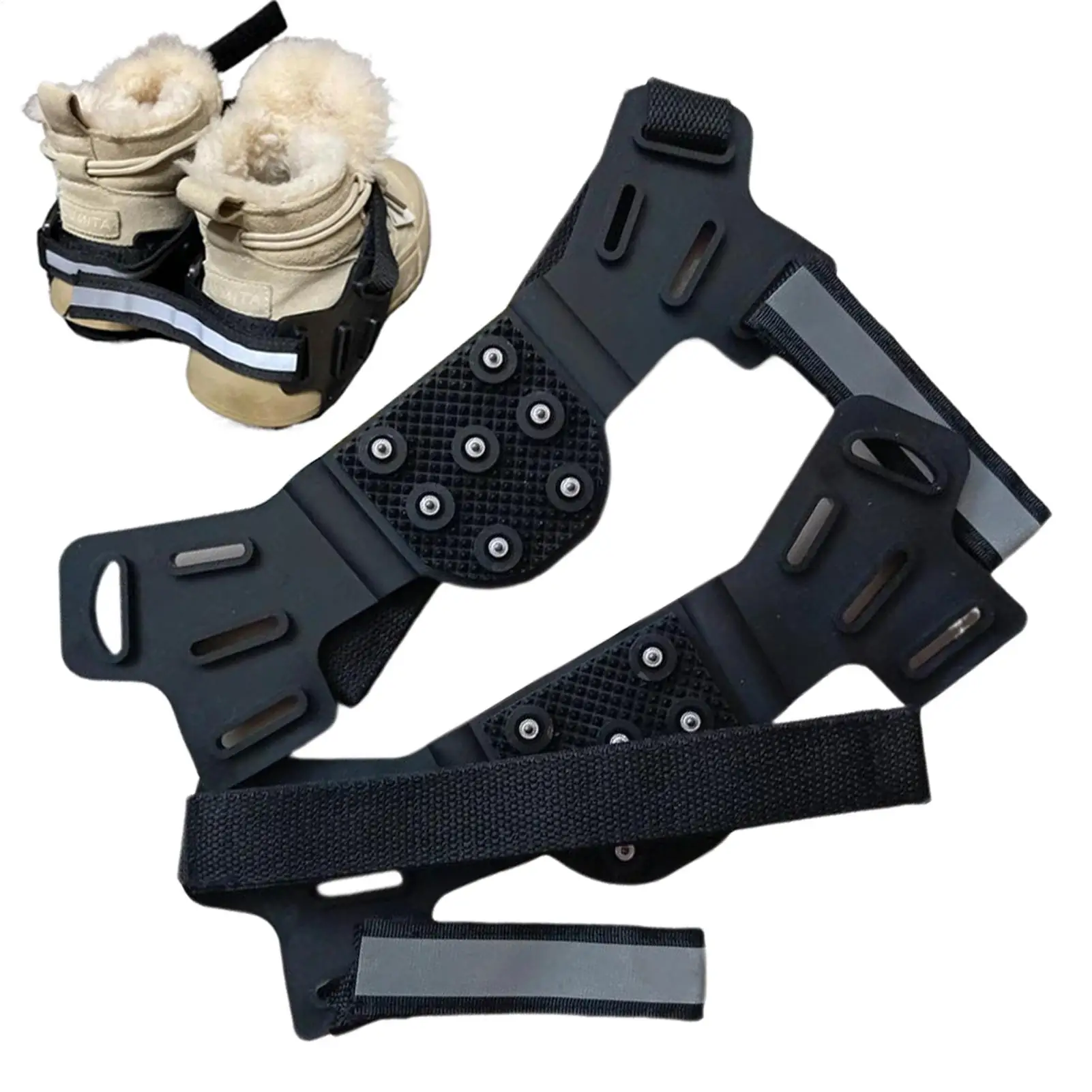 crampons-de-gelo-para-sapatos-com-7-pontas-antiderrapantes-ajustaveis-com-faixas-refletivas-para-trabalho-ao-ar-livre