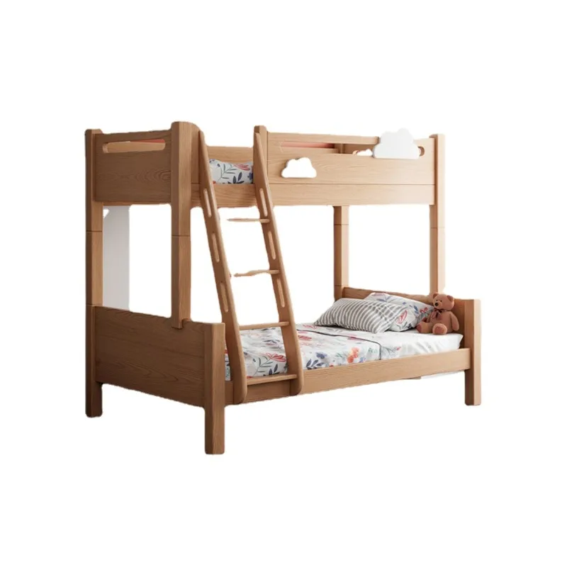 Double bunk bed with upper and lower bunk beds, adult small unit double bed, children's bed,