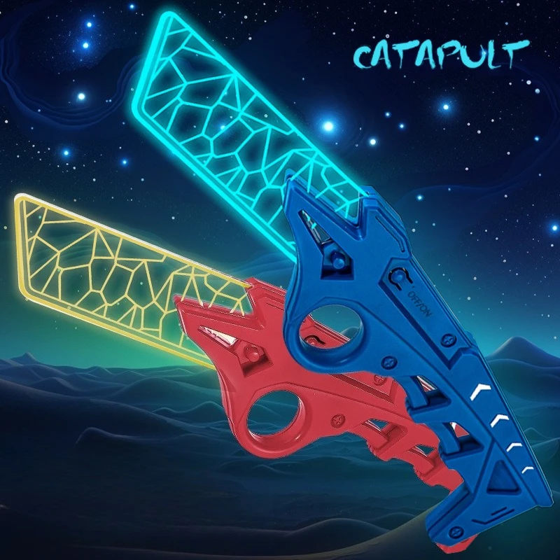 Game Peripheral Nepal Rainbow Glowing Knife Acrylic Glow Glasses Luminous Toy Knifes Creative weapons Model Ornament Boy Gift