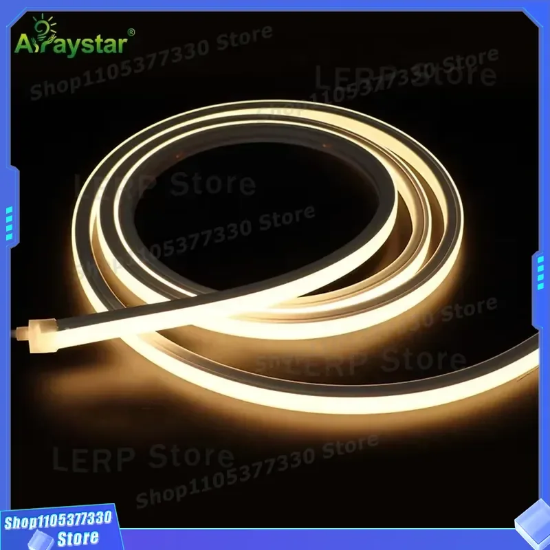 24V Flexible LED Neon Light 10x10mm IP67 Silicone Strip Outdoor Architectural Lighting with WiFi Switch Control High Quality