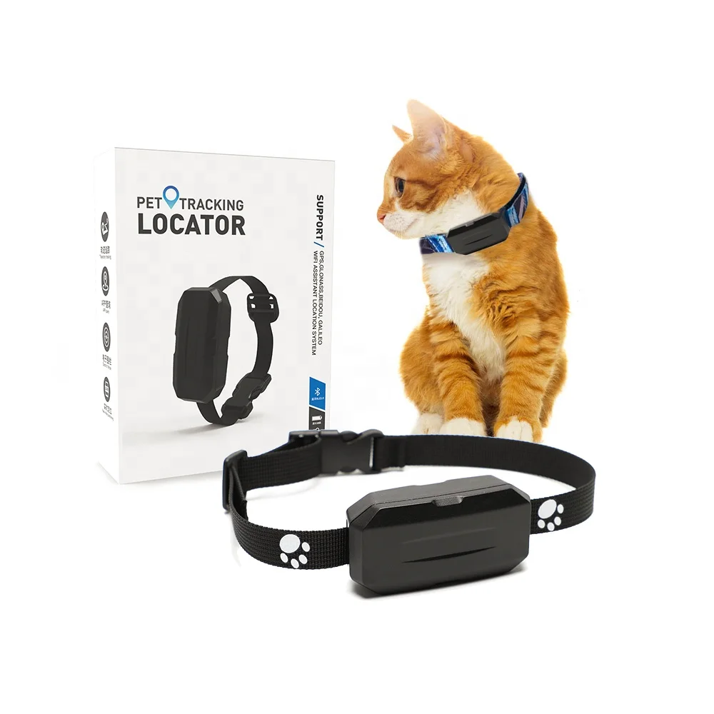 Smart Multifunctional Animal Tracking Device Mini Wireless Geo Fence App Control 4G Gps Cat Dog Pet Tracker Collar