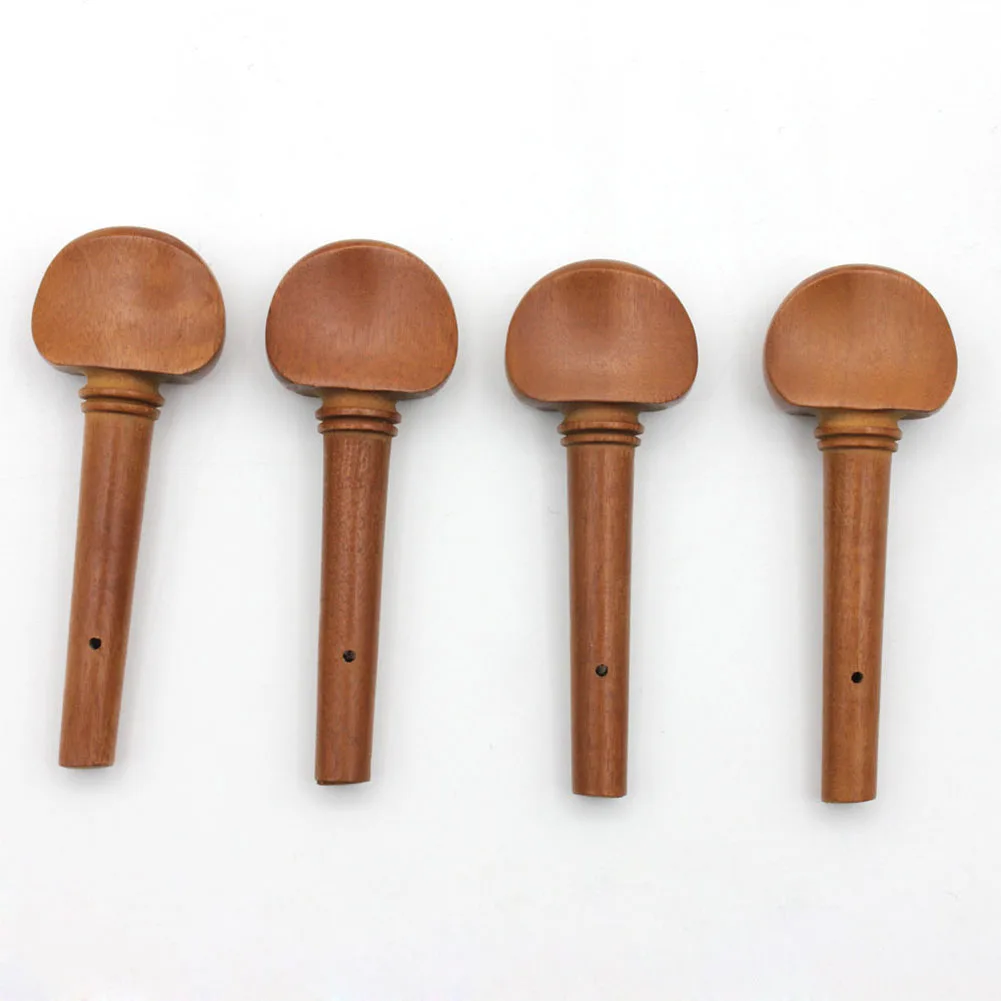 4pcs/set 4/4 Size Violin Fiddle Tuning Peg Set Wooden Replacement Violin Parts & Accessories