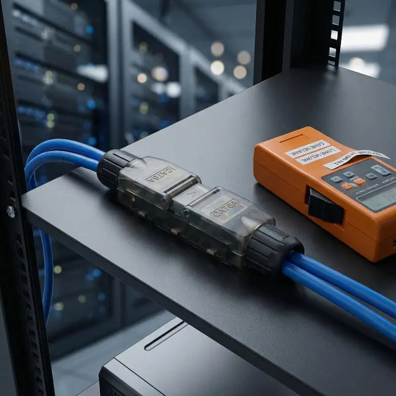 Tool-less Network Extension Cable Connector Terminal Extender Junction Adapter Connection Box Network Extender
