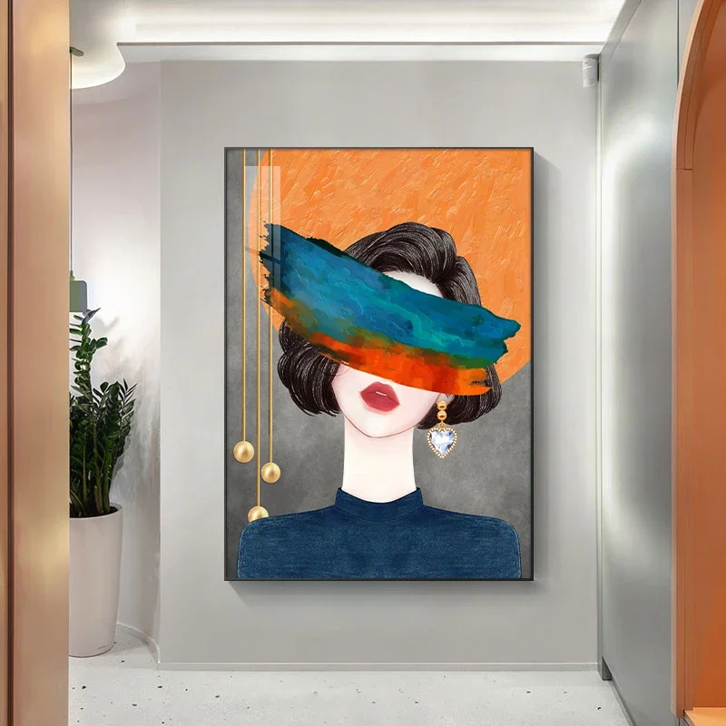 

Декор для гостиной, крыльца, живопись, современная искусственная кожа, экстравагантная Высококачественная Фреска, фон для дивана, настенная напольная подвесная живопись