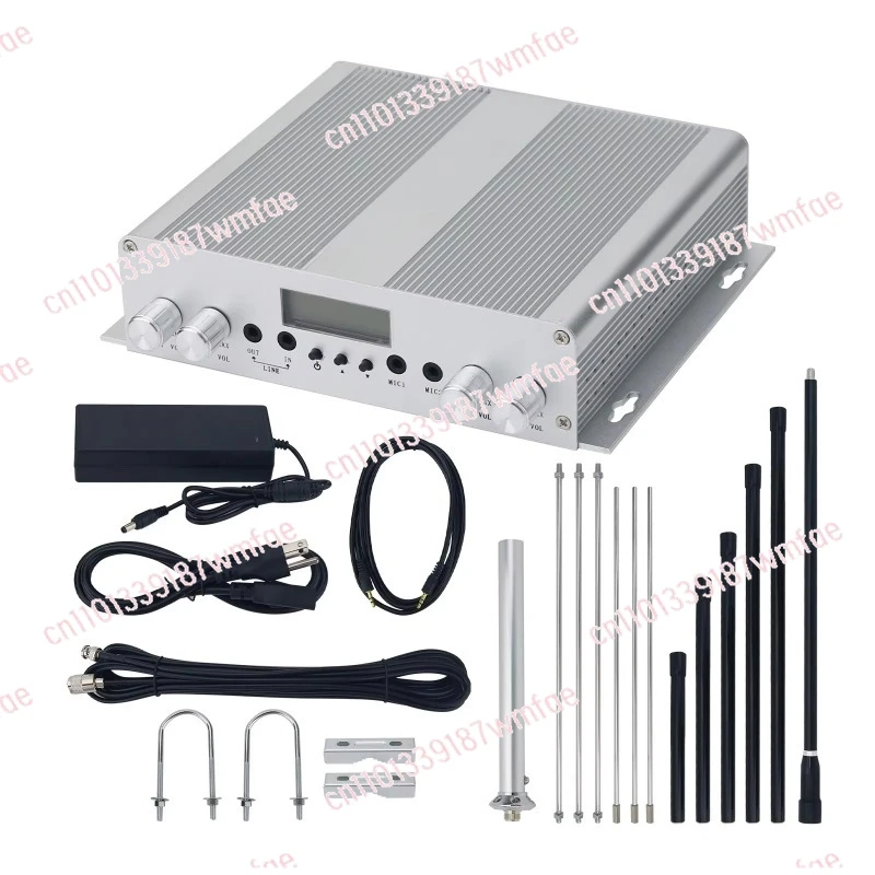 25W FM transmitter stereo PLL radio station + maximum range antenna + power supply