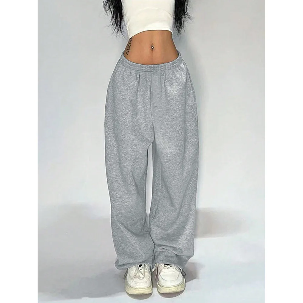 Straight Casual Pants Women's 2025 Summer New Loose Solid Color Wide-leg Versatile Trousers European and American