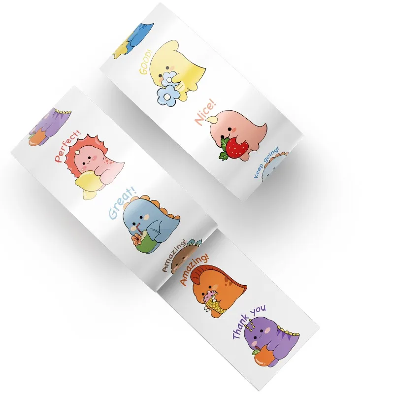 500pcs Cartoon Personality Dinosaur Creative Doodle Decorative Stickers