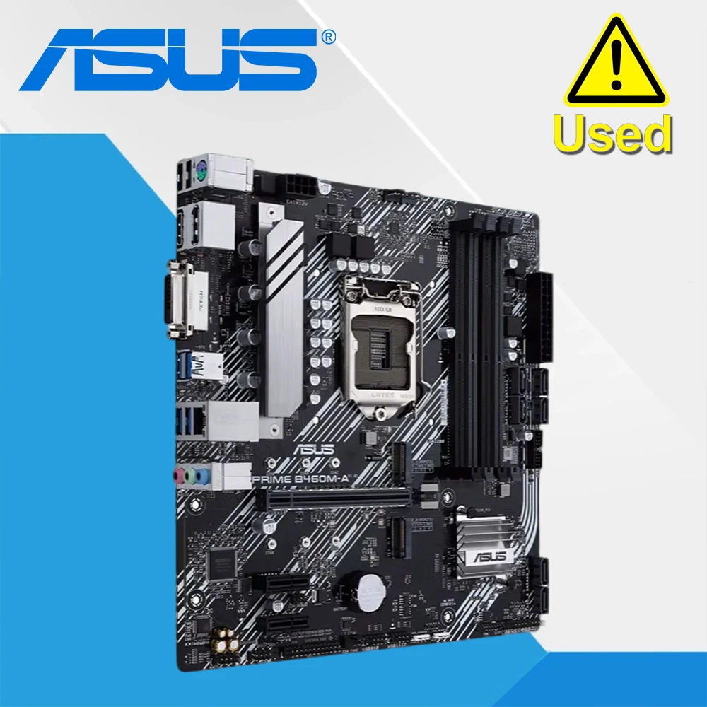 ASUS Prime B460M-A/B460M-A R2.0random delivery LGA1200 Supports AURA SYNC RGB headers, dual M.2, DDR4 Motherboard