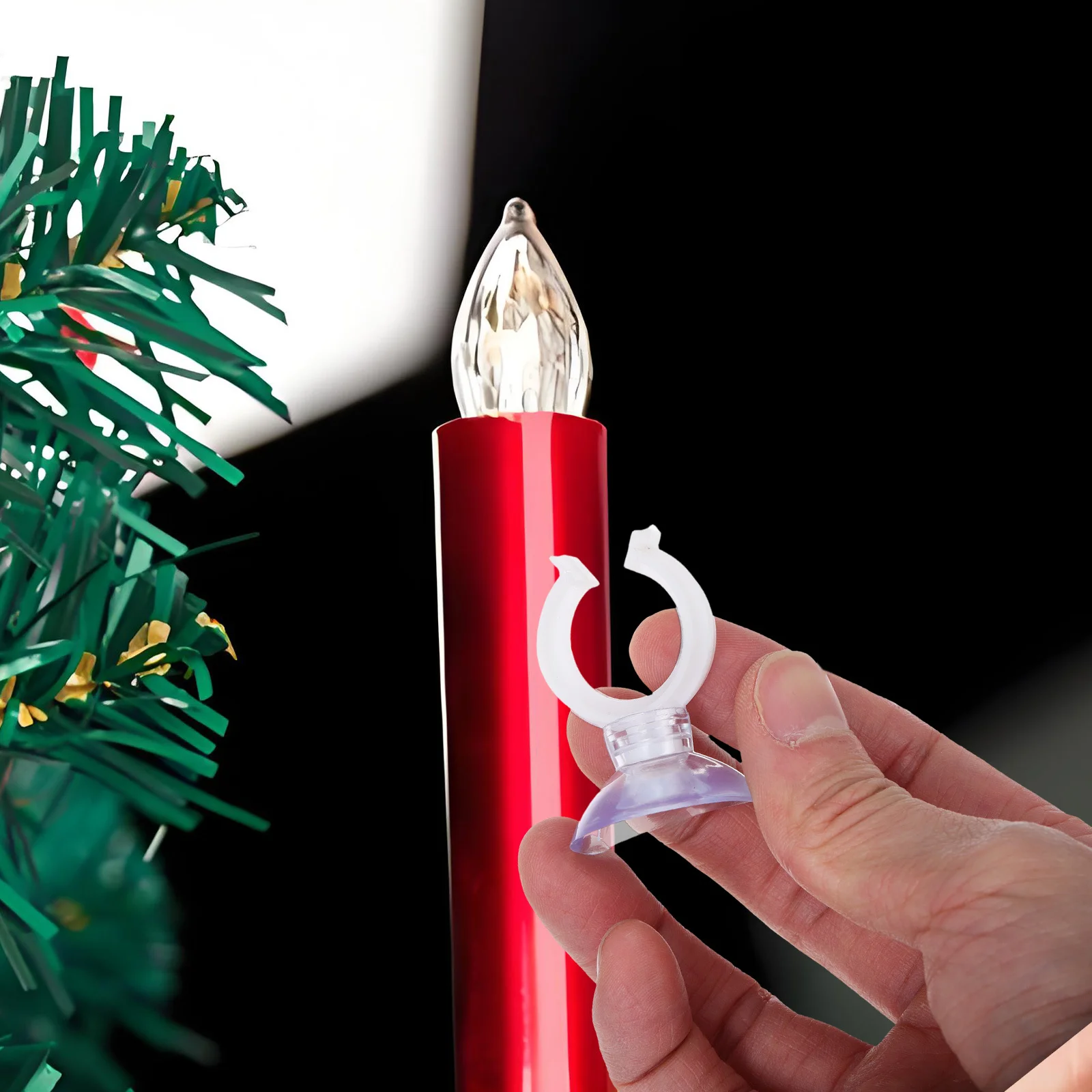 

6Pcs Electric Wall Hooks Flameless Candles Secure Stylish Holders Living Room Bedroom Home Decor Easy Install